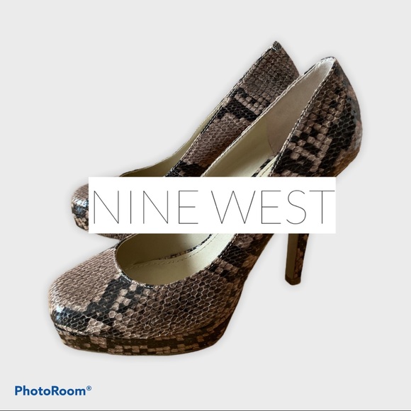 Nine West Snakeskin Heels - Picture 1 of 5